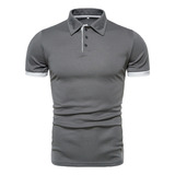 Playeras Tipo Polo Para Hombre Fashion Casual - Blanca/negra