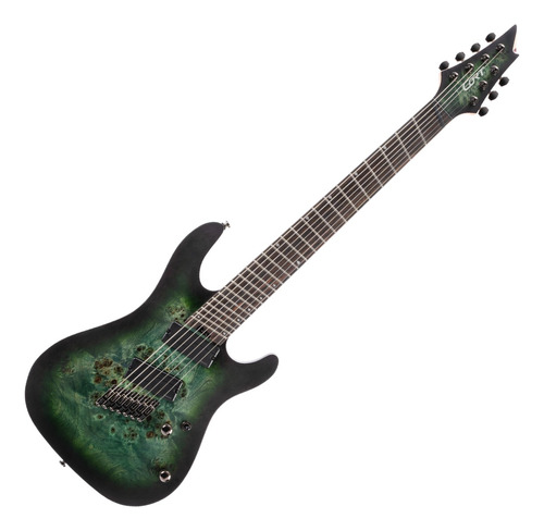 Guitarra Cort Multi Scale Ii Kx507 7 Cordas Star Dust Green