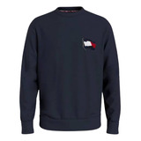 Tommy Hilfiger Sudadera De Hombre Flag Casual Desert Sky 