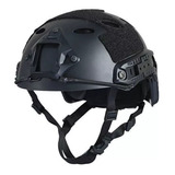 Casco Tactico Militar Resinado Con Rieles Perilla Ajustable 