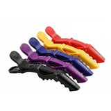 Pinzas Para Cabello Dientes De Cocodrilo.6 Piezas. Colores