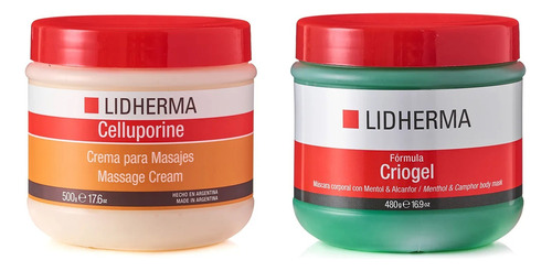 Lidherma Kit Celulitis Celluporine X 500 + Criogel X 500