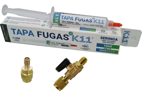 K11 Sella Fuga Jeringa X 10 Ml + Adapt. 1/4 Fh + Llave Bola