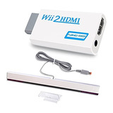 Kit De Accesorios Para Wii Xahpower 2 En 1 Hdmi -blanco