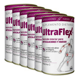 Pack 6 Ultraflex Colágeno Hidrolizado Huesos Articulaciones Sabor Limón