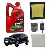 Kit Aceite Puma 15w40 Mineral + 4 Filtros Chery Tiggo 2.0