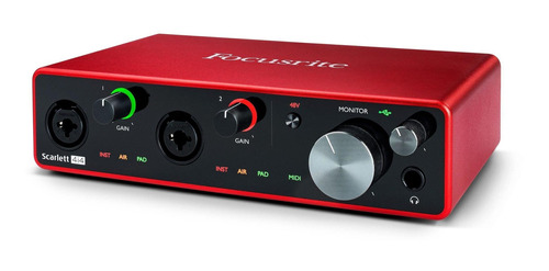 Interfaz De Audio Focusrite Scarlett 4i4 De 3ra Generación