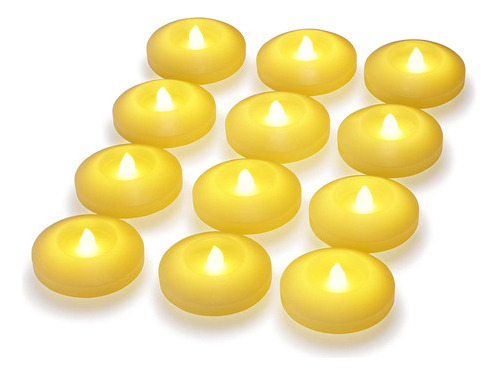 Velas Flotantes Led Parpadeantes De 3 Pulgadas, Velas