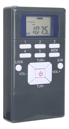 Mini Receptor Estéreo Fm Portátil De Radio Profesional Qqt10