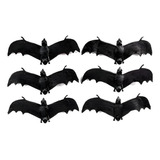 Morcego Emborrachado Kit C/ 6 Unidades Decoração Halloween