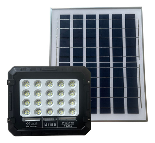 Refletor Holofote Solar 200w Completo Prova D'agua