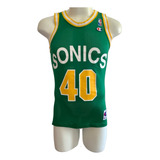 Jersey Seattle Super Sonics #40 Kemp Vintage Champion Nba