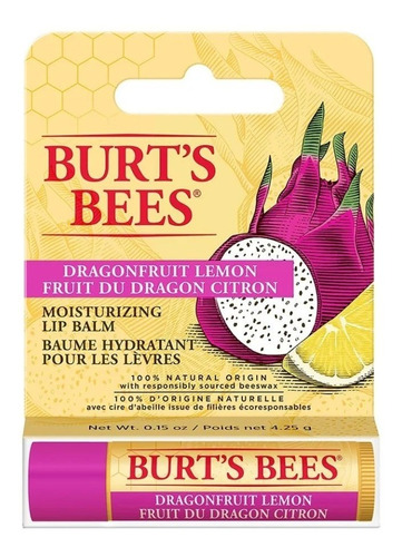 Balsamo Labial Burt´s Bees Dragonfruit Lemon 4.25 G