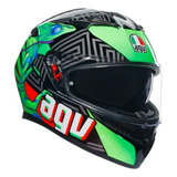 Casco Agv K3 Kamaleon Valentino Rossi 46 Doble Visor