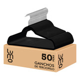 Set De 50 Perchas Premium Ganchos Terciopelo Velvet