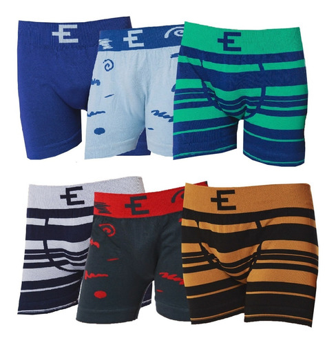 Pack X6  Boxer Calzoncillo Niño Eyelit De Modal 4650/4652