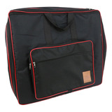 Capa Bag Acordeon, Sanfona 120 Baixos Luxo Vivo Vermelho