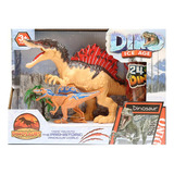 Set Dinosaurios Espinosaurio Jurassic Juguete Niños Plastico