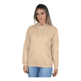 Moletom Liso Flanelado Feminino Blusa De Frio Canguru