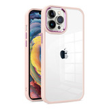 Funda Para iPhone 14 Plus Pro Max Borde Color Camara Cromada