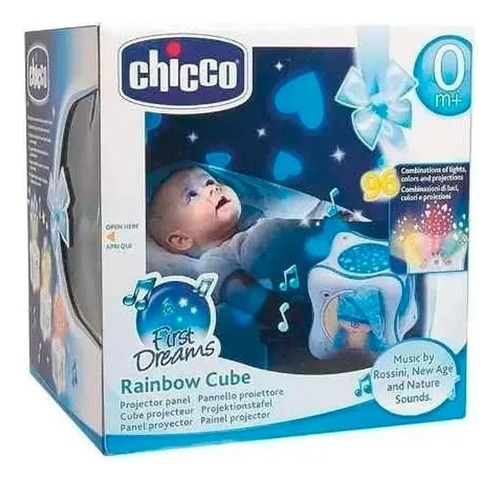 Chicco Proyector Rainbow Cube Celeste 24302