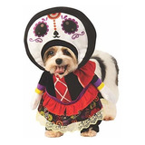 Ropa Gato - Rubie's Day Of The Dead Lady Pet Costume