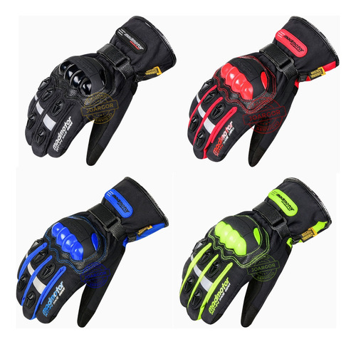 Guantes Moto Invierno Frio Impermeable Tactil Varios Colores