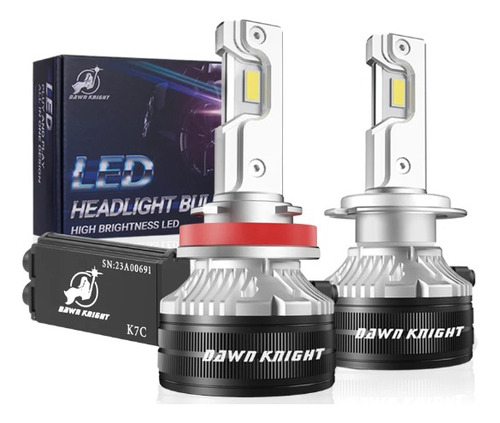 Lâmpada Do Farol Led K7c Para Carro, 4300k, H11 Dawnknight