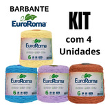 Kit Com 4 Barbantes Euroroma Colorido 1kg