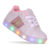 Tenis Led Led Com Luz Infantil Juvenil Feminino Pc Barato