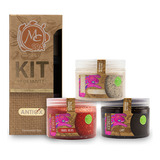 Kit 3 Exfoliantes  150g C/u Manicure Pedicure Spa , Mc Nails