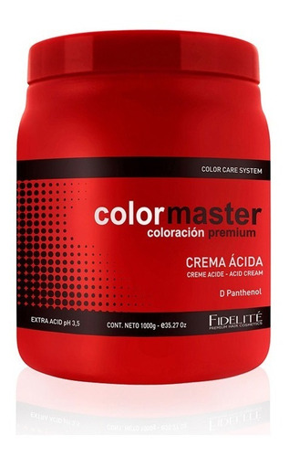 Baño De Crema Color Master Extra Acido Fidelite 1kg