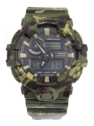 Reloj Casio G-shock Ga-700cm Camuflado Hombre 100% Originall