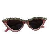 Óculos De Sol Cat Eye Frame, Lentes Vintage Para Meninas Com