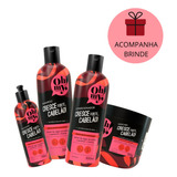 Kit Oh My Cresce Forte Cabelão 500ml Com 4 Produtos