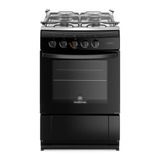 Cocina Mademsa Mv 210 T A Gas 4 Quemadores  Negra Puerta Con Visor 65l