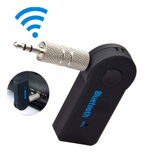 Adaptador Carro Bluetooth Via P2 Receptor Bluetooth + Luxo