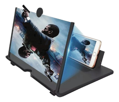 Ampliador De Pantalla 3d Tipo Lupa De Celular Soporte Cine