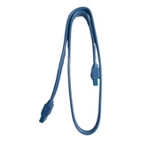 Cable Sata Datos Con Anclajes - Plano -   40 Cm  Azul