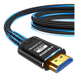 Cable Hdmi 2.1 De 8k, Cable Trenzado Hdmi De Alta Velocidad