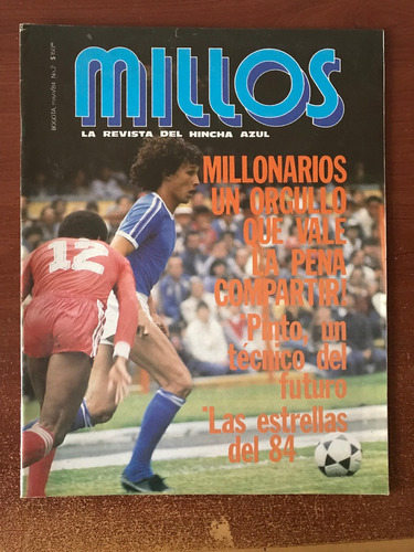 Revista No 2 Millonarios Fc Fútbol Mayo 1984  Azules 