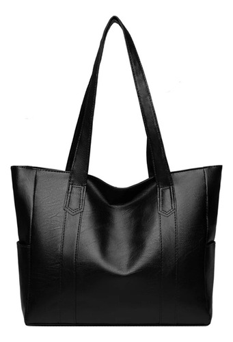 Bolso De Mano Grande De Piel Suave Para Mujer Clásico De Col