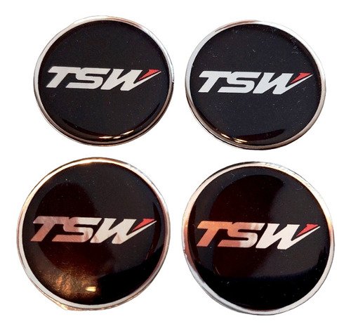 Tsw Juego Logos Adhesivos Para Llantas 43  Mm Diámetro X 4