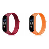 Pulseira Nylon Strap Para Xiaomi Mi Band 3 4 5 6 7