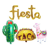 Juego De Globos De Aluminio Para Fiesta Mexicana. Marca Pyle