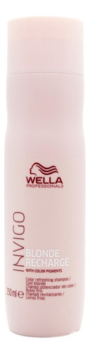 Wella Invigo Blonde Recharge Shampoo Silver Matizador 250ml