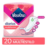 Nosotras Protectores Diarios Femeninos Multiestilo 20 Uds