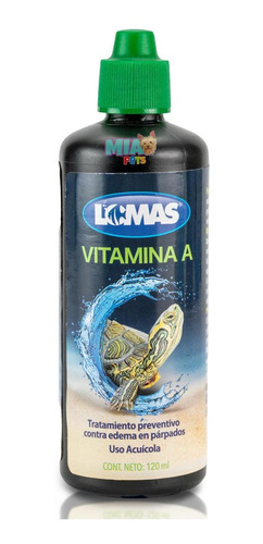 Vitamina A Para Tortugas Previene Edema De Parpados 120ml