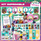 Kit Imprimible Encanto Disney Deco Y Candy Editable Modelo 2