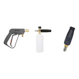 Pistola Corta + Foam Lance + Pico Hidrolavadora Robust Logus